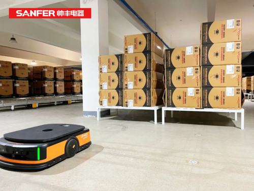 集成灶十大品牌帅丰电器米乐M6 M6米乐智能搬运AGV助力工厂物流自动化(图5)