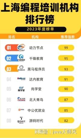 还在迷茫？不妨来看看上海编程培训机构排行榜吧米乐M6 M6米乐(图1)